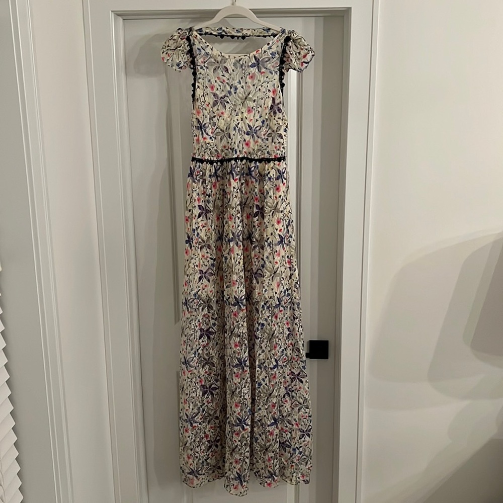 Free People lace flower maxi dress
